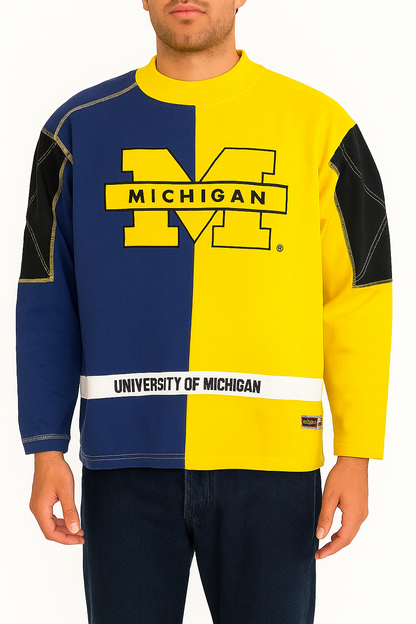 Vintage Michigan University Sweatshirt  90s - Iconik-Pullover-Iconik