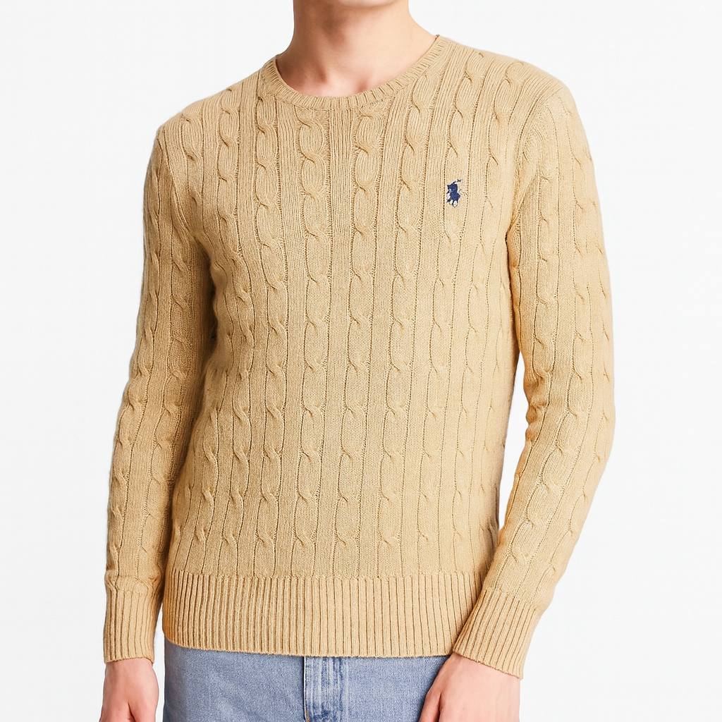 Ralph Lauren Zopfmuster Sweatshirt - Iconik-Zipper-Iconik