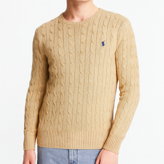 Ralph Lauren Zopfmuster Sweatshirt - Iconik-Zipper-Iconik