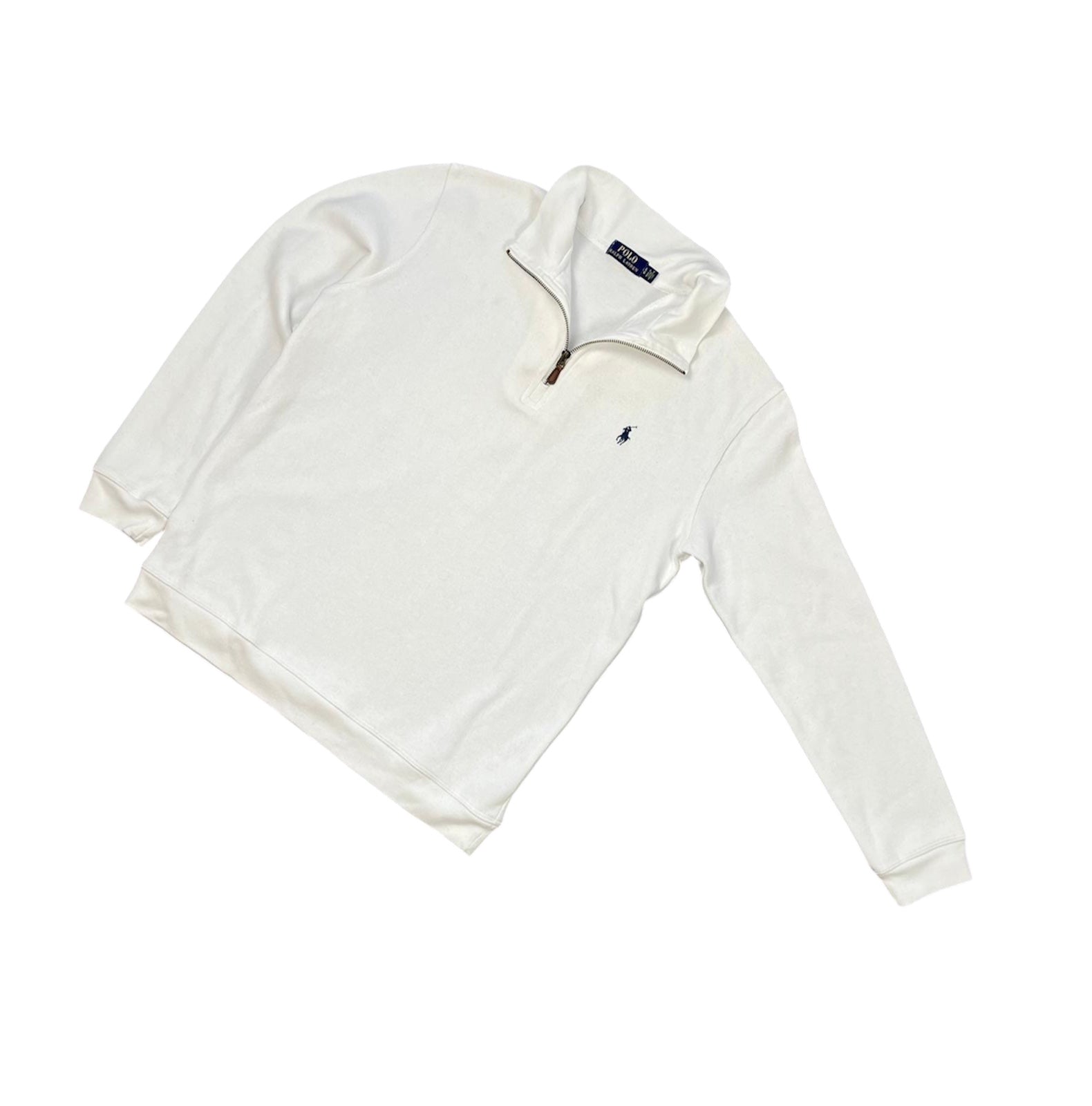 Ralph Lauren Quarter ZIP weiß - Iconik-Zipper-Iconik