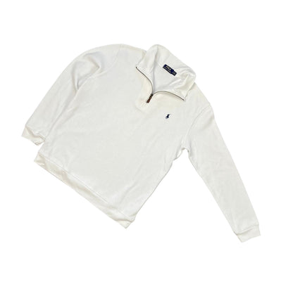 Ralph Lauren Quarter ZIP weiß - Iconik-Zipper-Iconik