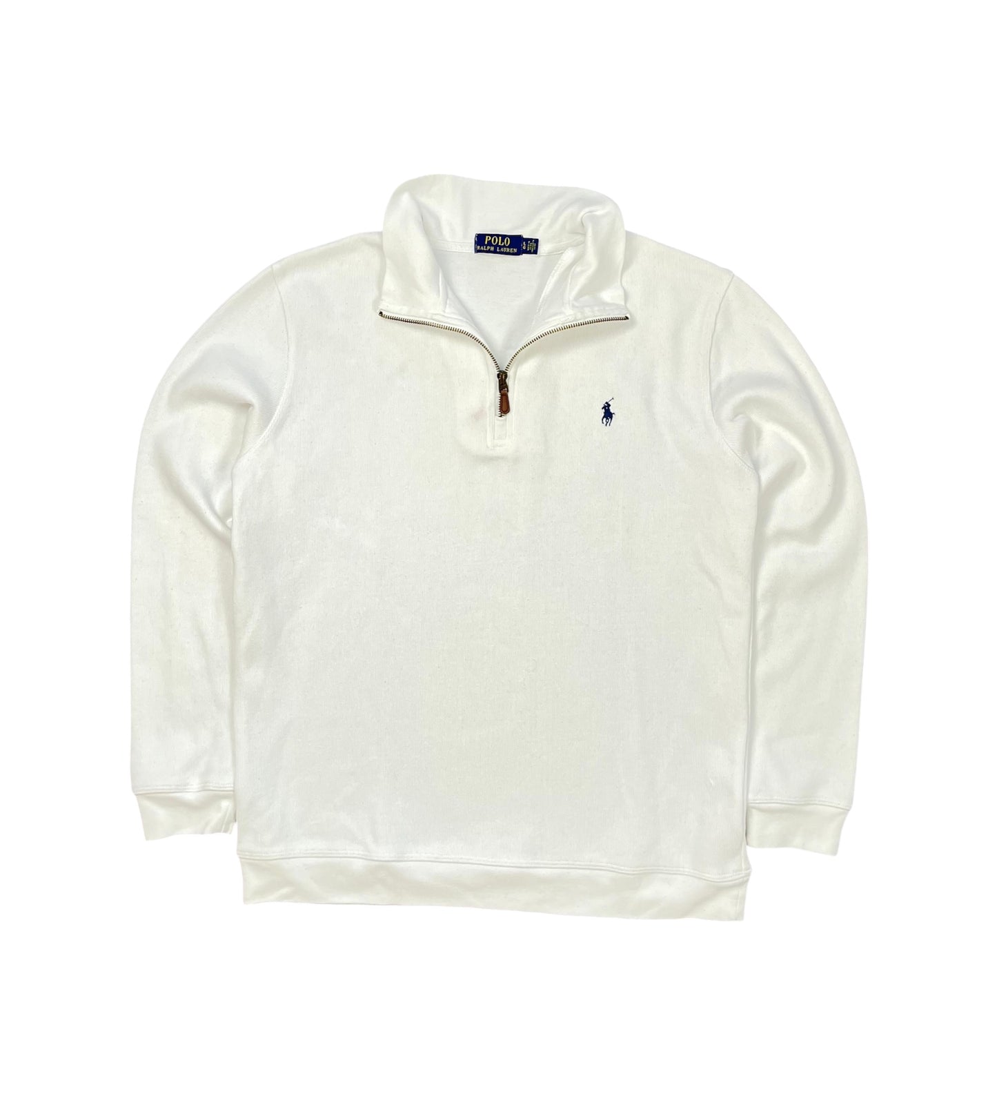Ralph Lauren Quarter ZIP weiß - Iconik-Zipper-Iconik