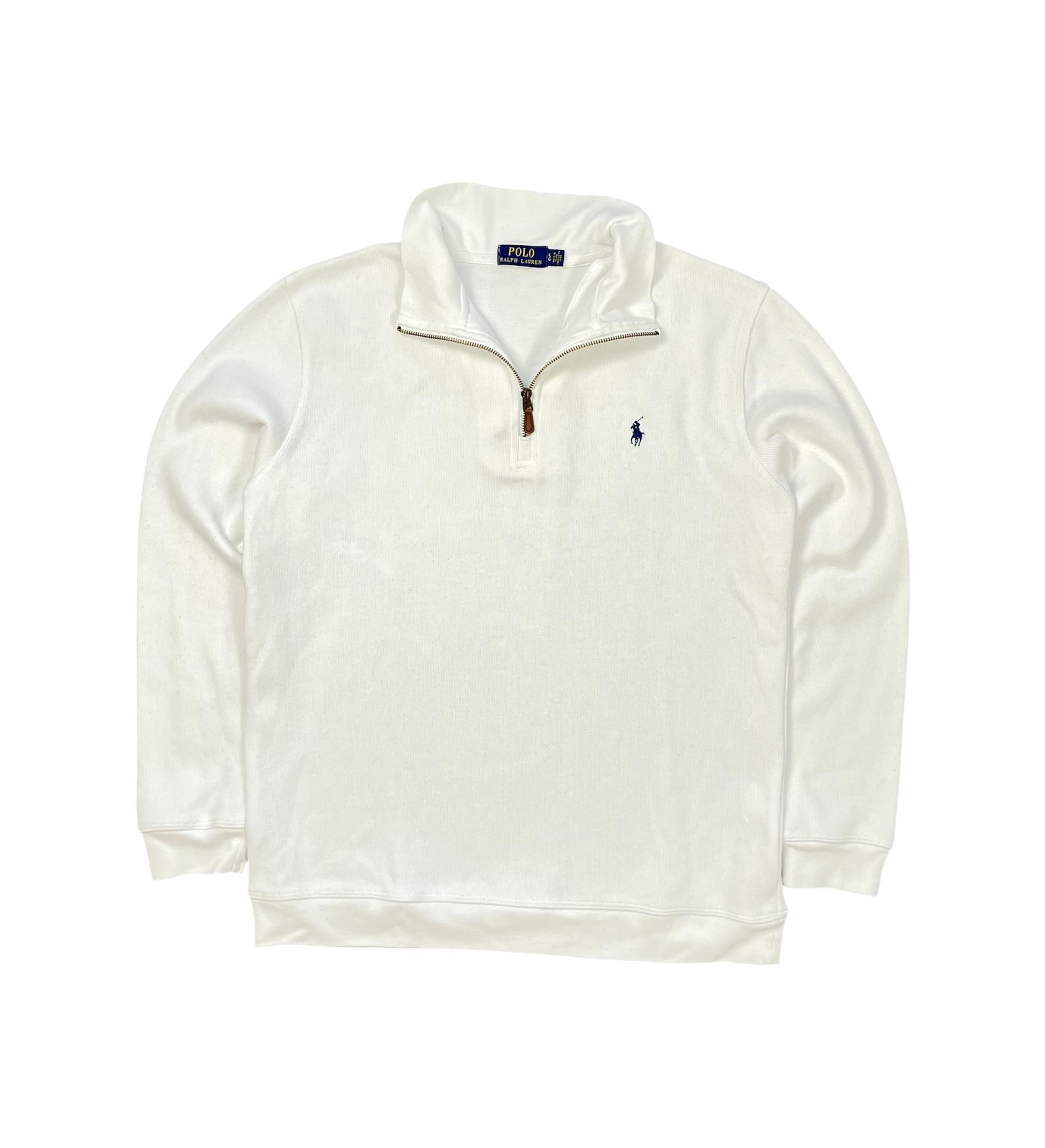 Ralph Lauren Quarter ZIP weiß - Iconik-Zipper-Iconik