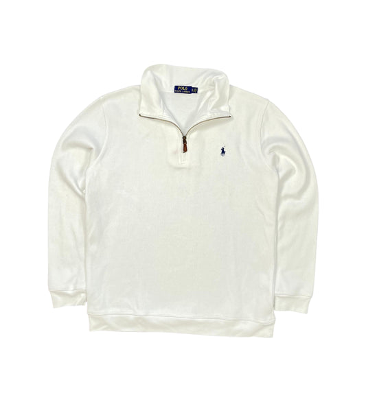 Ralph Lauren Quarter ZIP weiß - Iconik-Zipper-Iconik