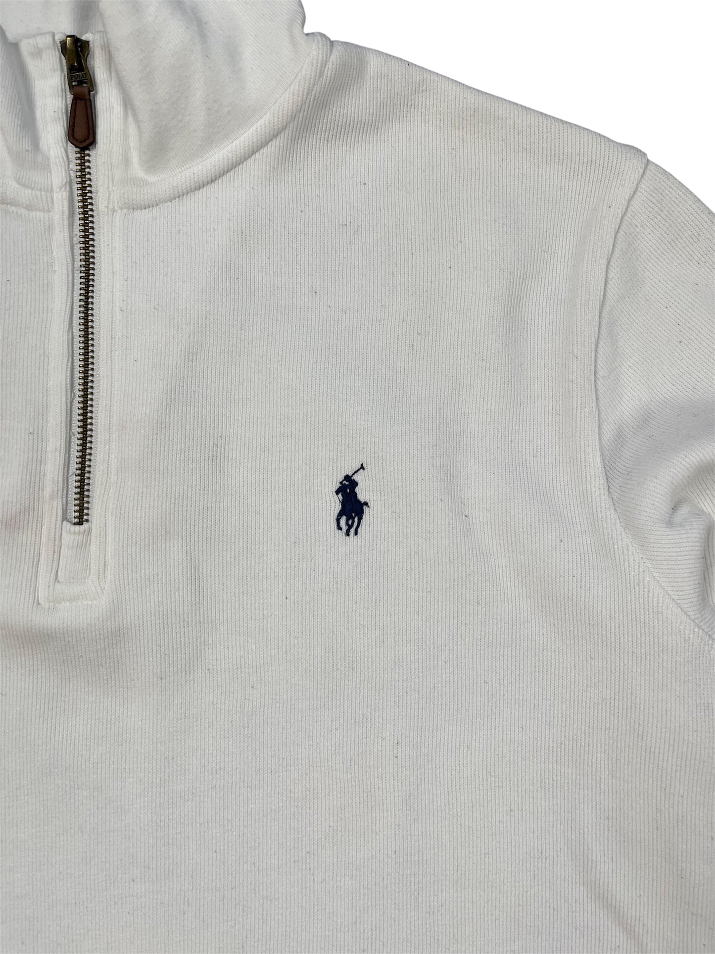 Ralph Lauren Quarter ZIP weiß - Iconik-Zipper-Iconik