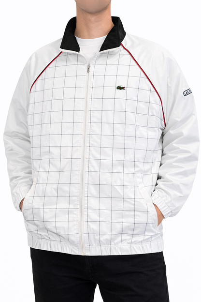 Lacoste Vintage Trainingsjacke kariert