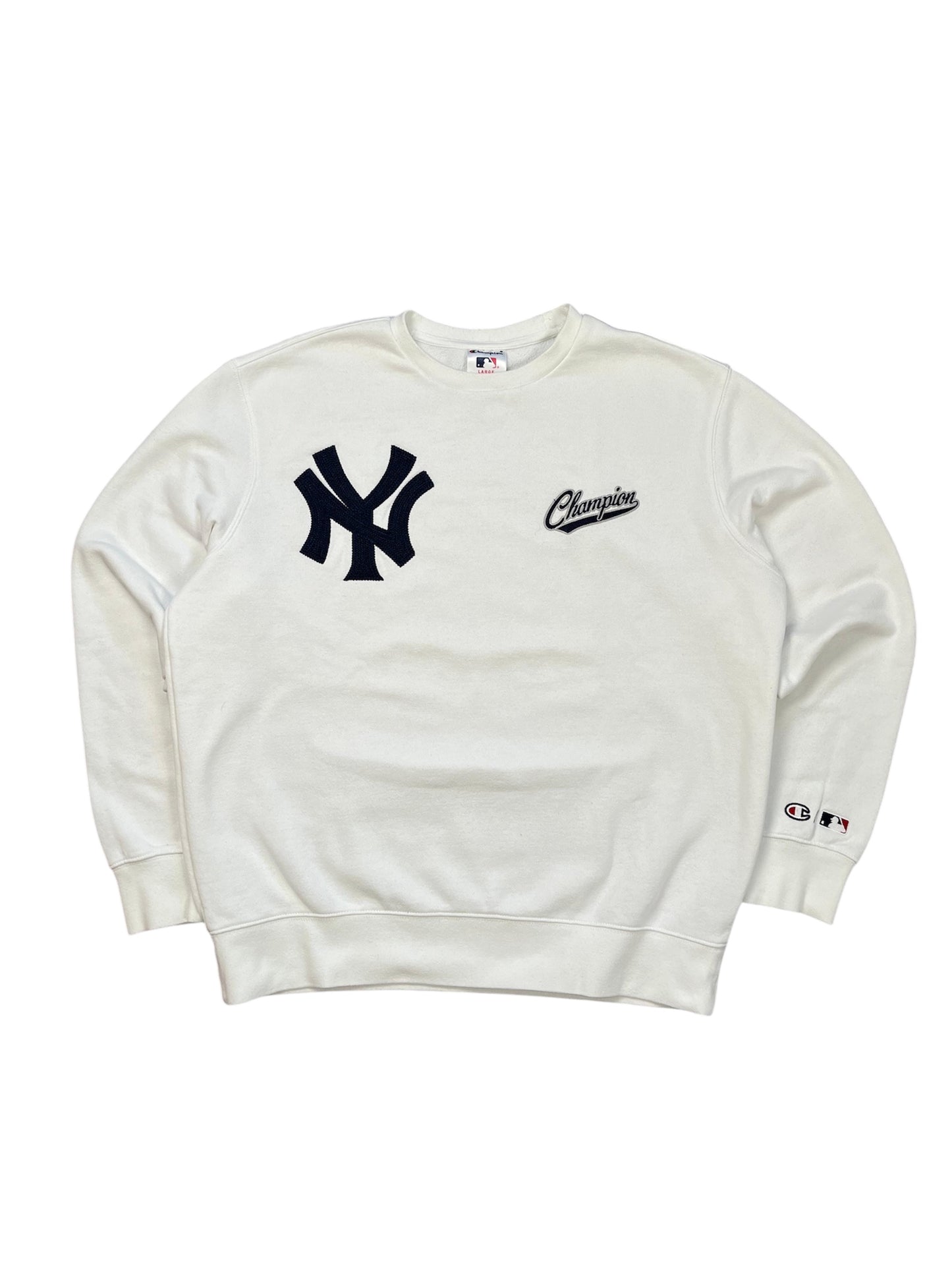 Champion Sweatshirt MLB NY Yankees weiß - Iconik-Pullover-Iconik