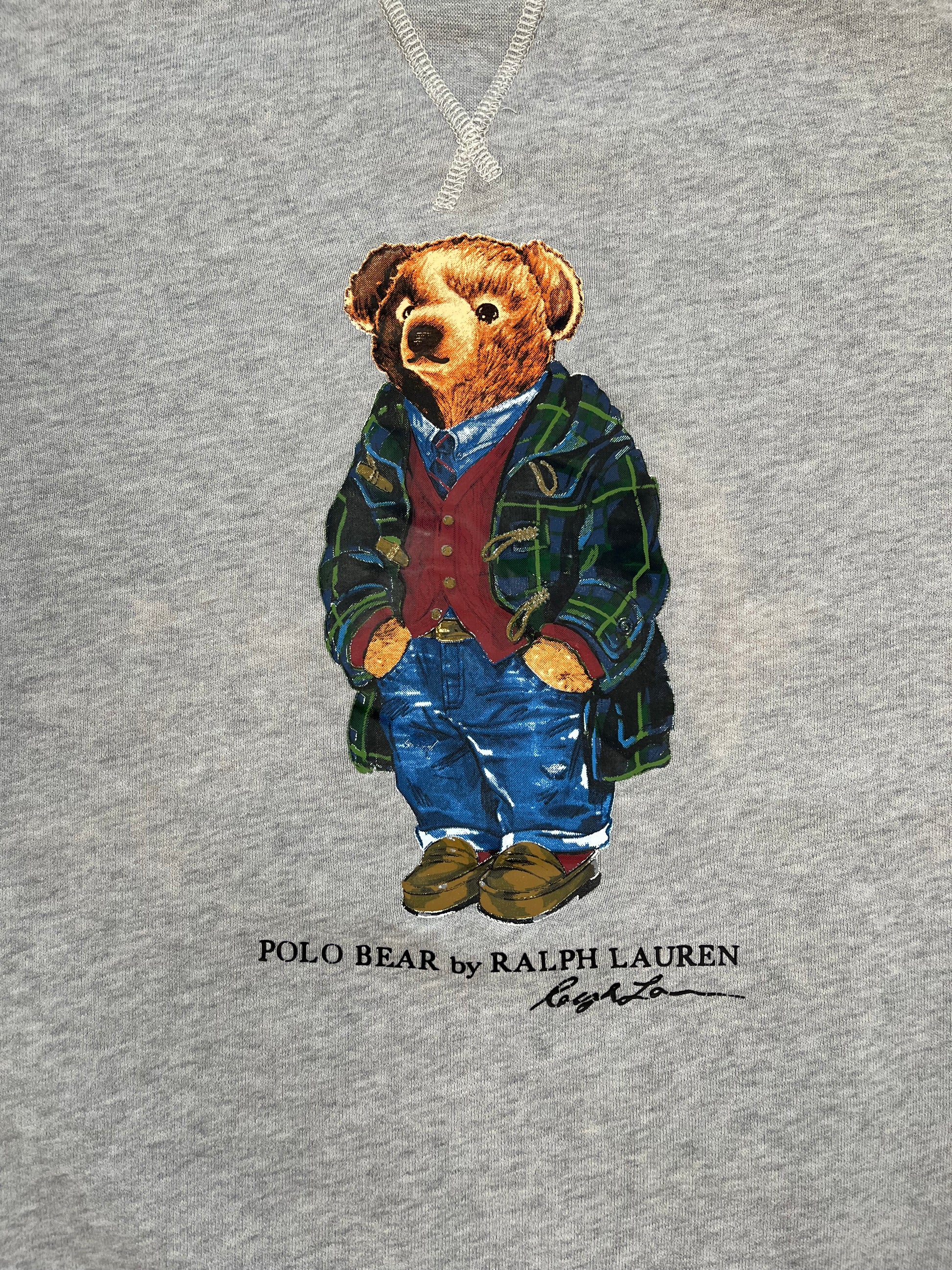 Ralph Lauren Sweatshirt mit Bär Print  Bear Iconik