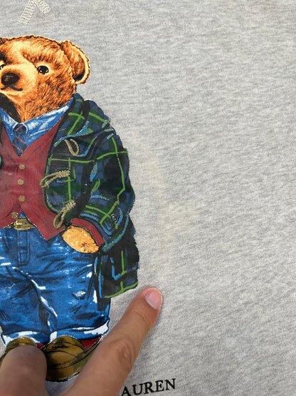 Ralph Lauren Sweatshirt mit Bär Print  Bear Iconik