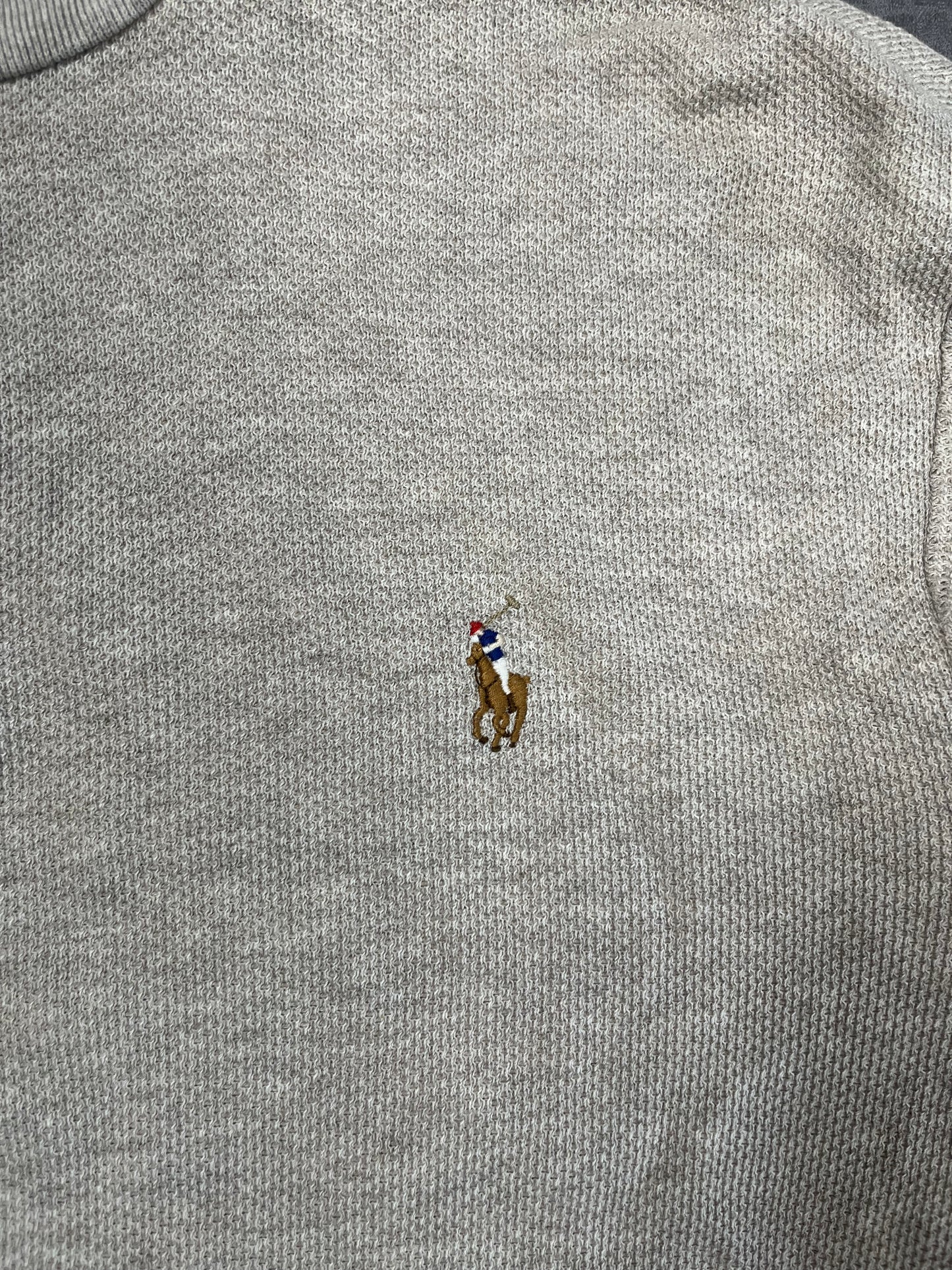 Ralph Lauren Quarter ZIP weiß - Iconik-Zipper-Iconik