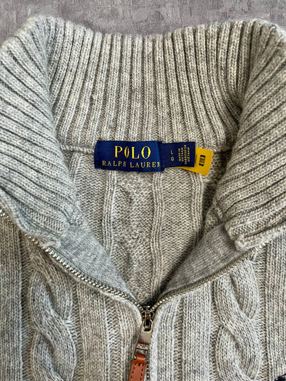 Ralph Lauren Zopfmuster Quarter-Zip - Iconik-Zipper-Iconik