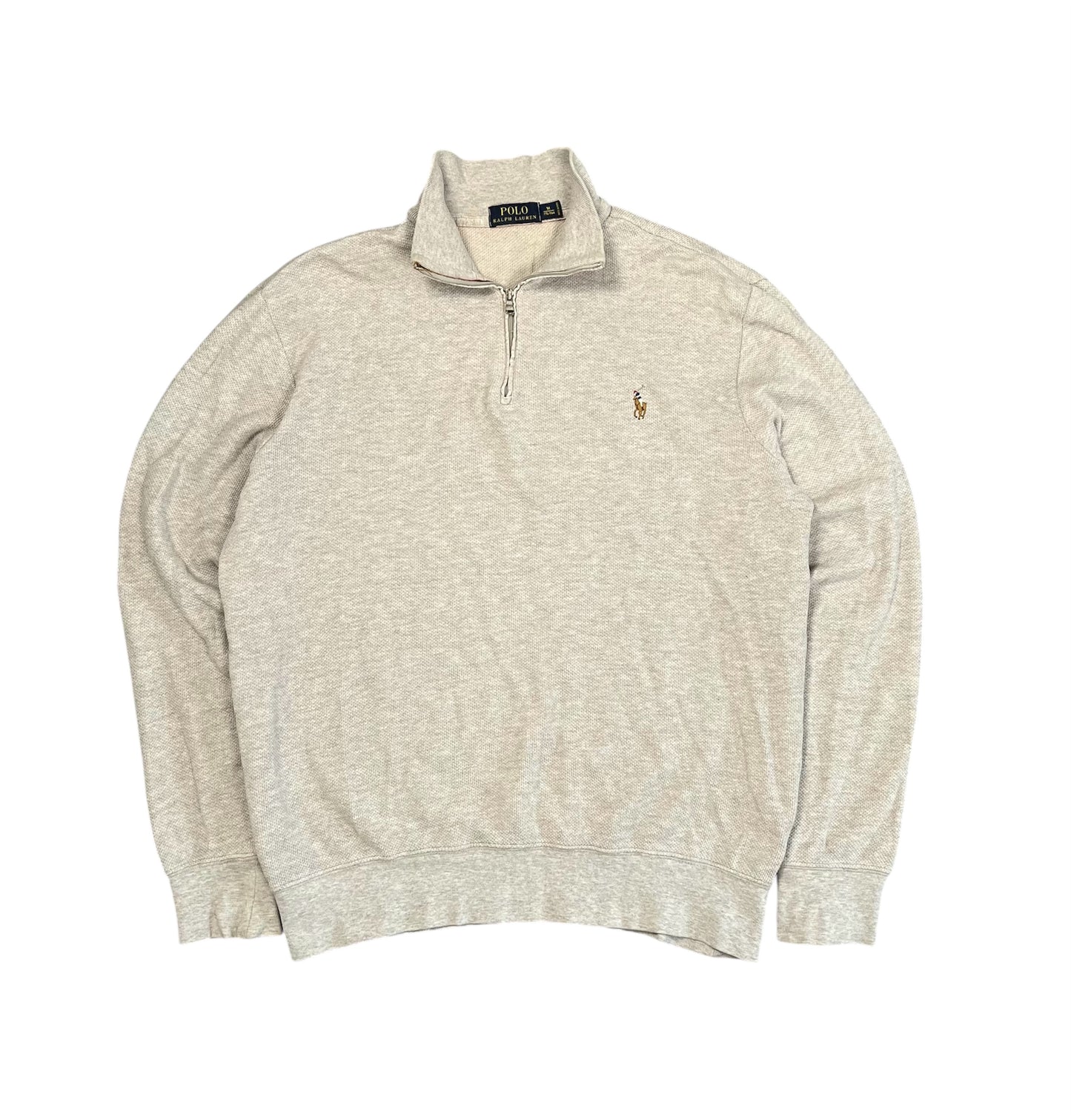 Ralph Lauren Quarter ZIP weiß - Iconik-Zipper-Iconik