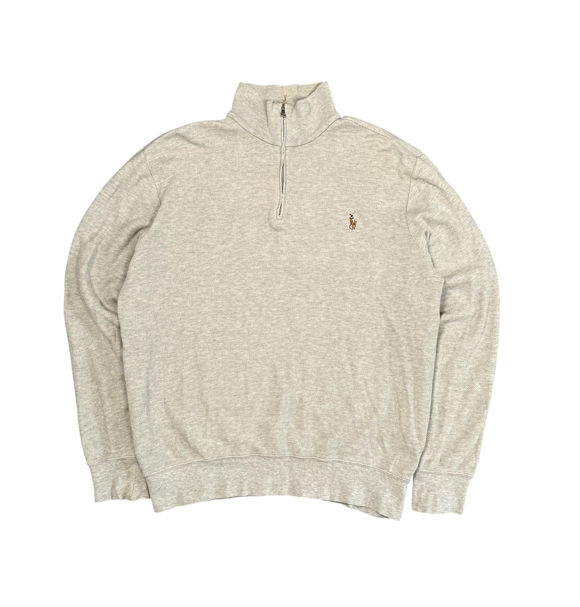 Ralph Lauren Quarter ZIP weiß - Iconik-Zipper-Iconik