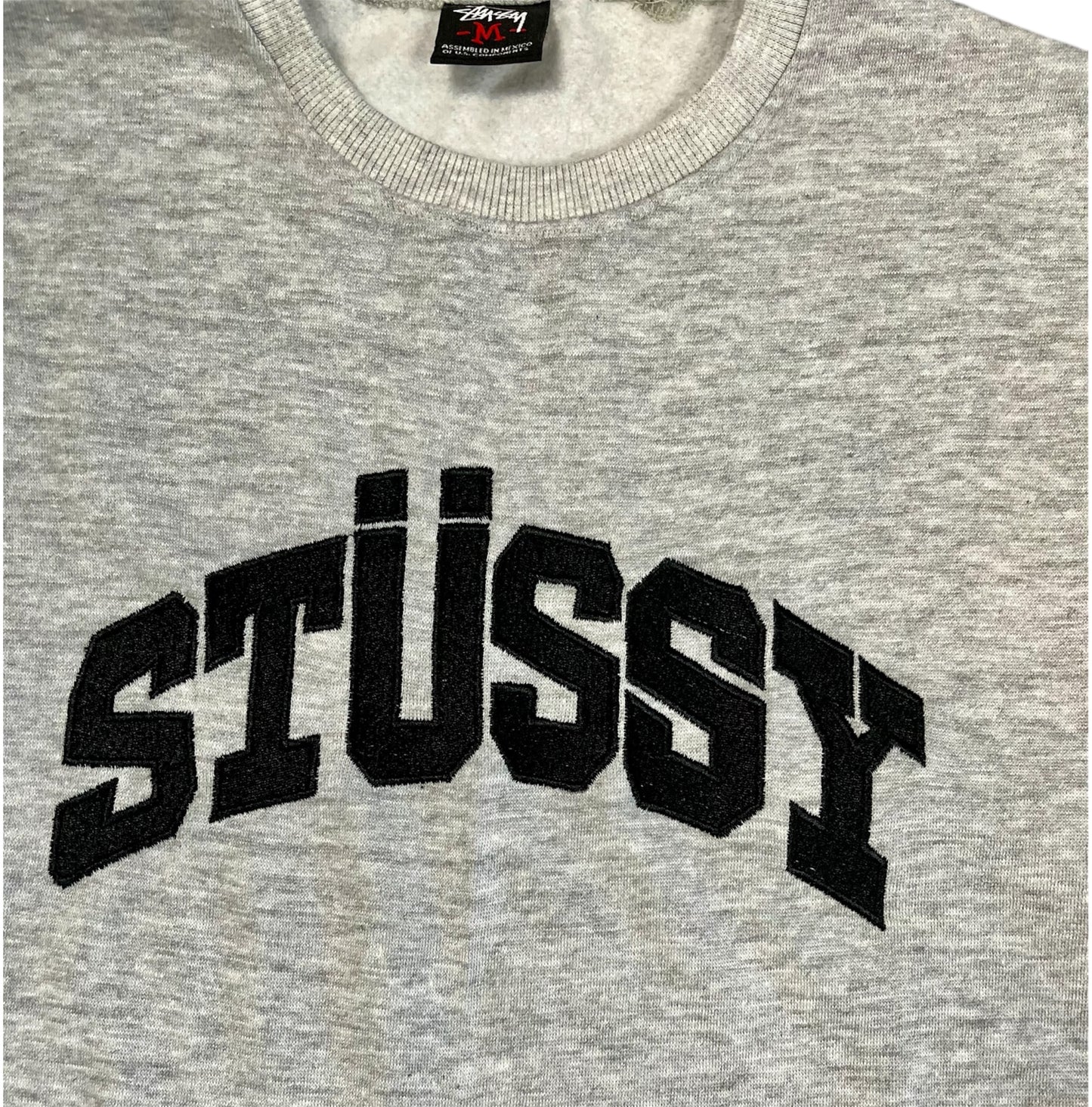 Stüssy Vintage Sweatshirt Crewneck grau Iconik