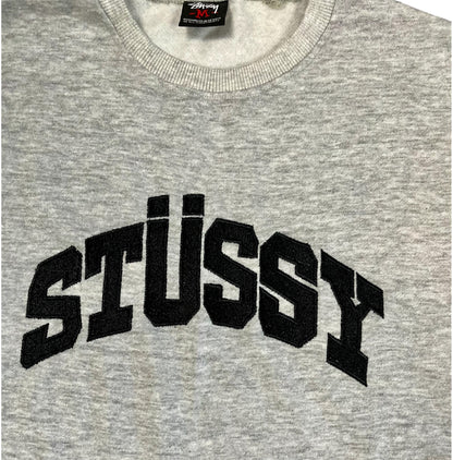 Stüssy Vintage Sweatshirt Crewneck grau Iconik