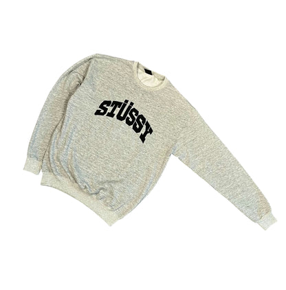 Stüssy Vintage Sweatshirt Crewneck grau Iconik