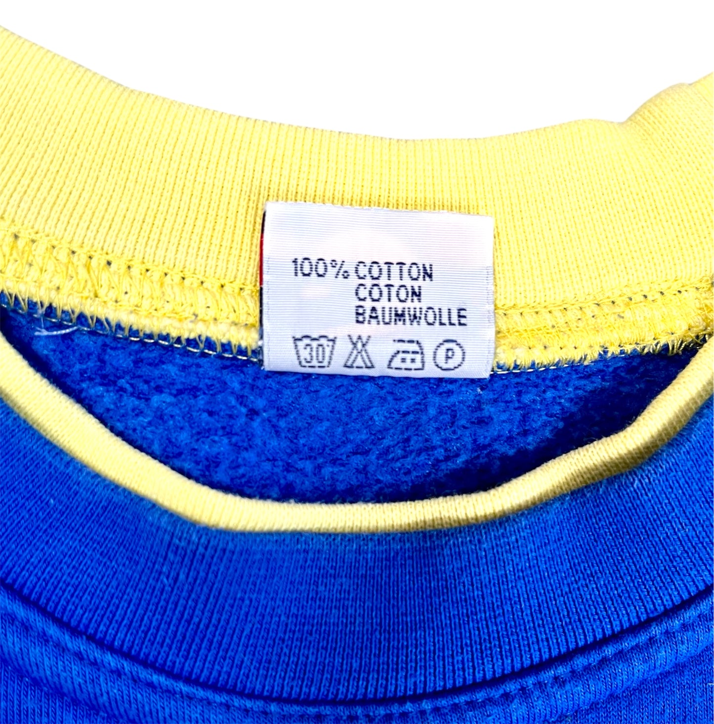 Nike Vintage Crewneck 90s Sweatshirt Blau Gelb