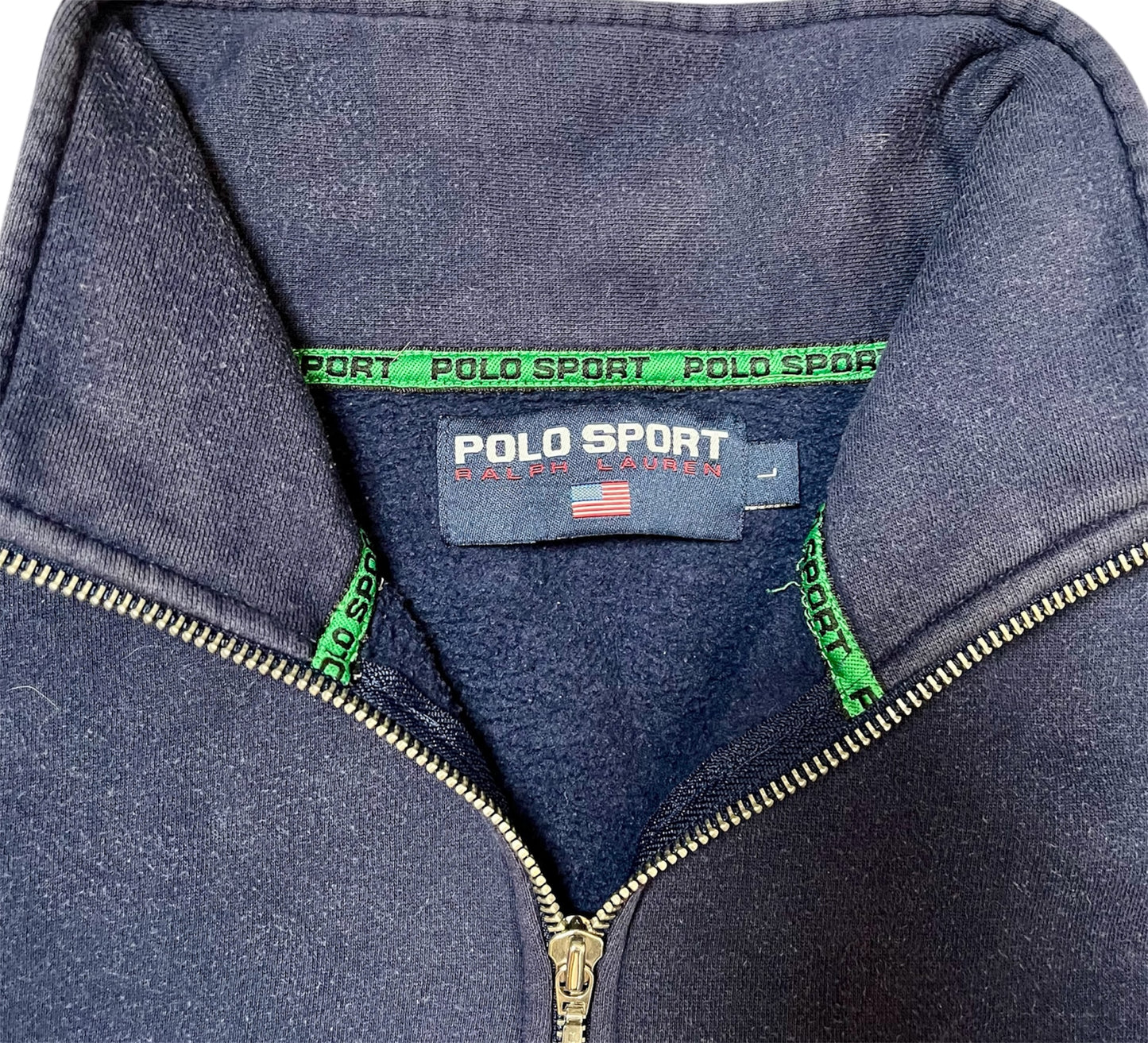 Ralph Lauren Quarter-Zip Polo-Sport dunkelblau Iconik