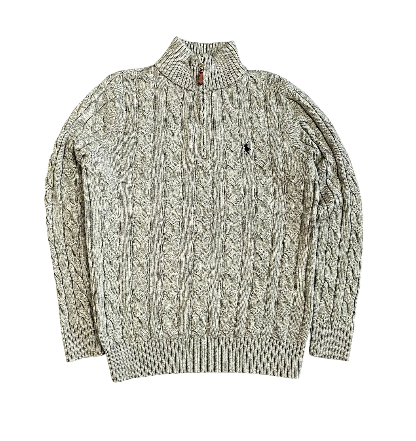 Ralph Lauren Zopfmuster Quarter-Zip - Iconik-Zipper-Iconik