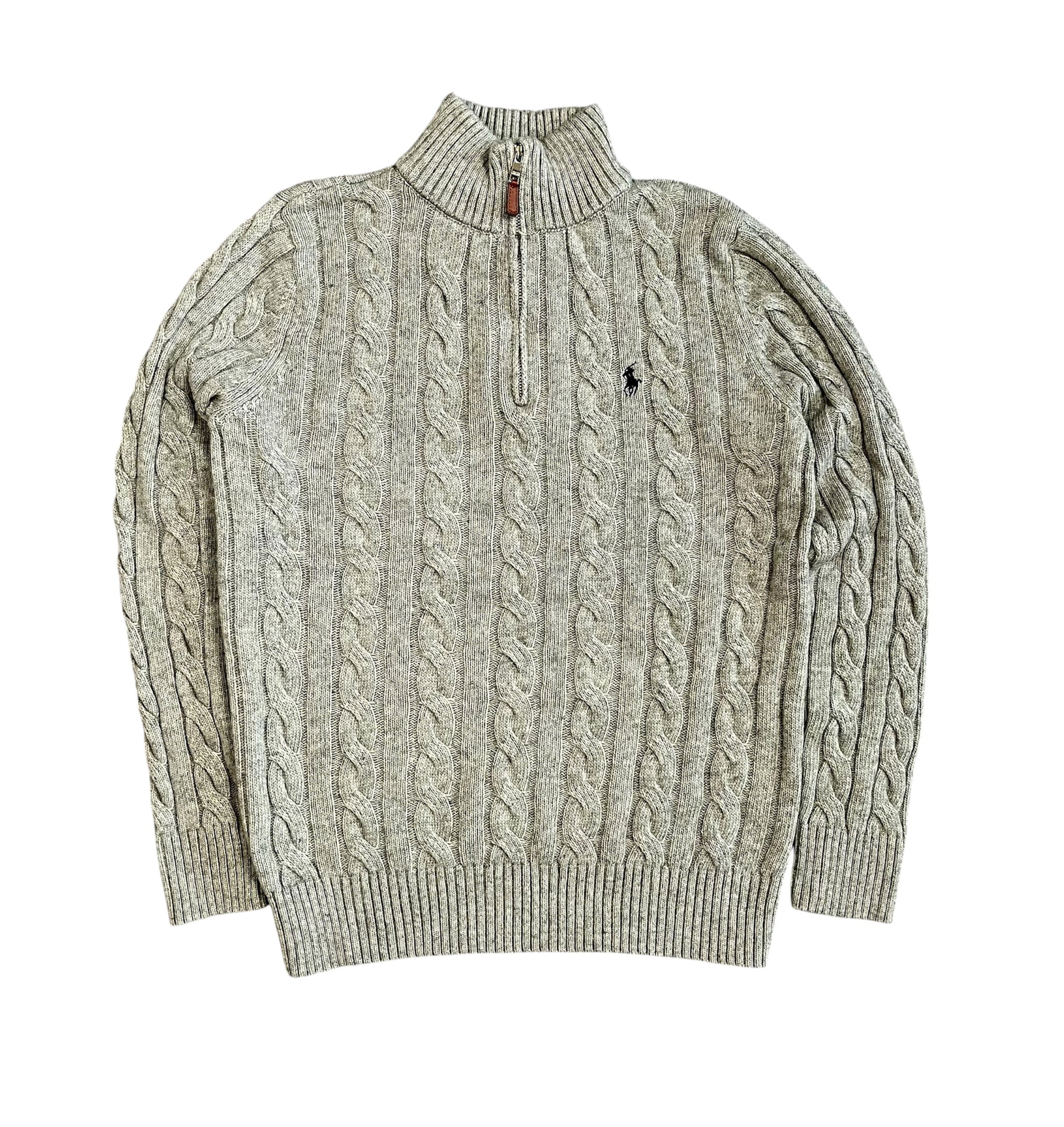 Ralph Lauren Zopfmuster Quarter-Zip - Iconik-Zipper-Iconik