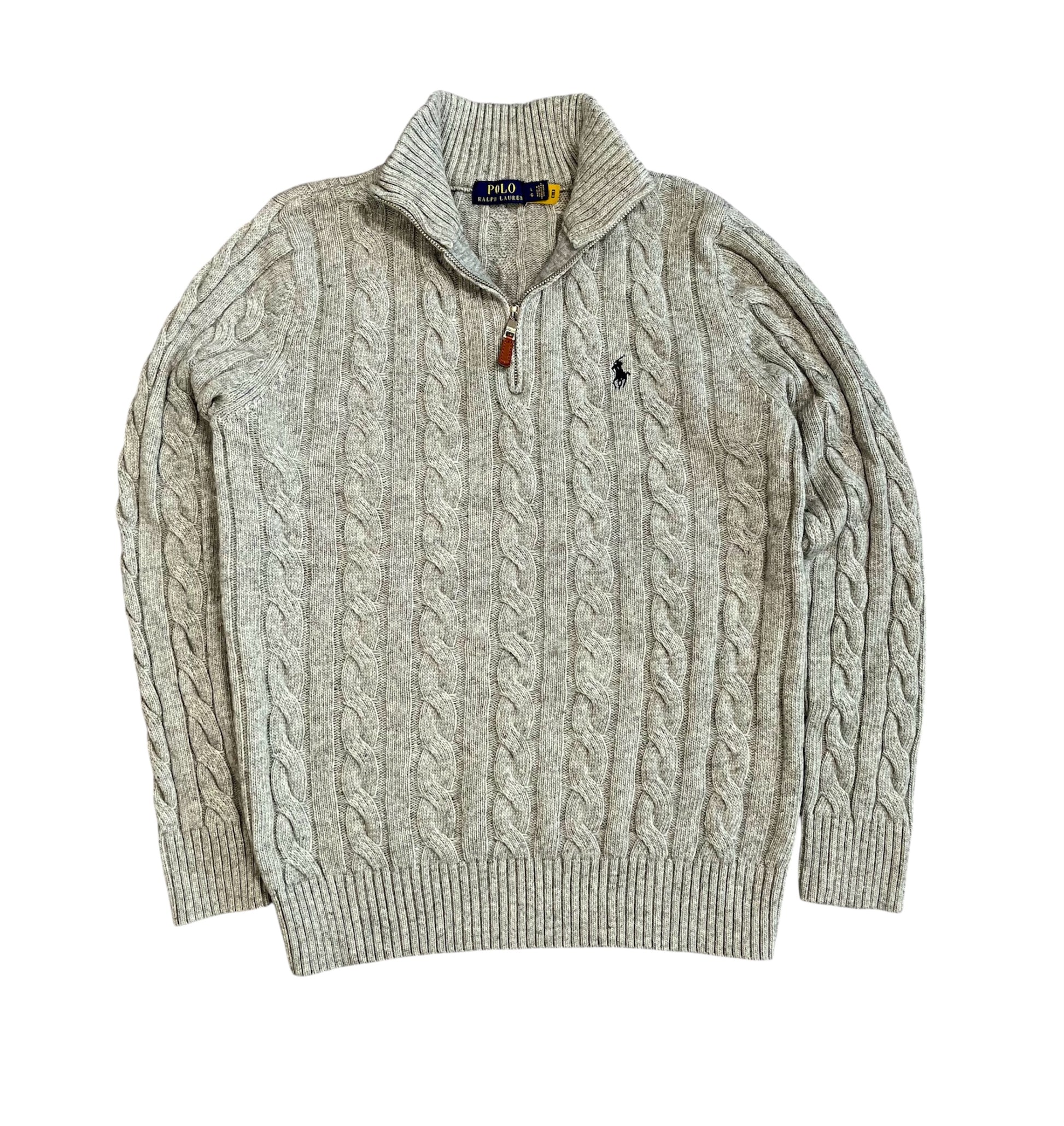 Ralph Lauren Zopfmuster Quarter-Zip - Iconik-Zipper-Iconik