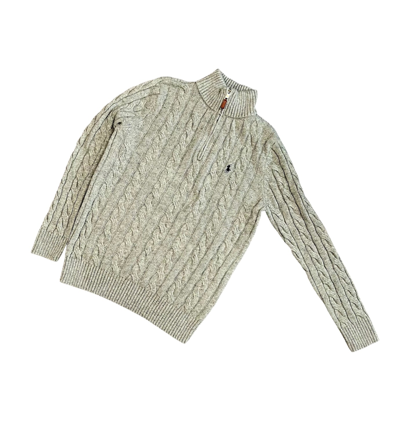 Ralph Lauren Zopfmuster Quarter-Zip - Iconik-Zipper-Iconik