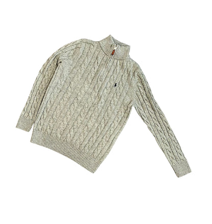 Ralph Lauren Zopfmuster Quarter-Zip - Iconik-Zipper-Iconik